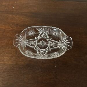 Vintage 1960s Anchor Hocking Divided Relish Dish 10" x‎ 6". EUC